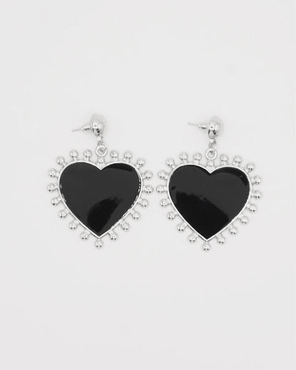 Love At Last Heart Shape Maxi Earrings