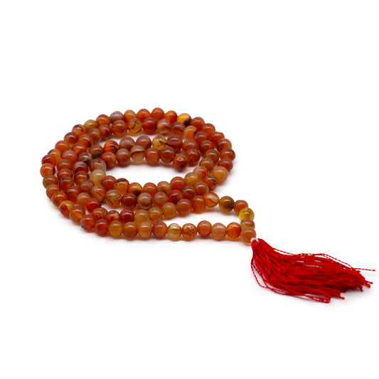 Carnelian Bead Mala 108