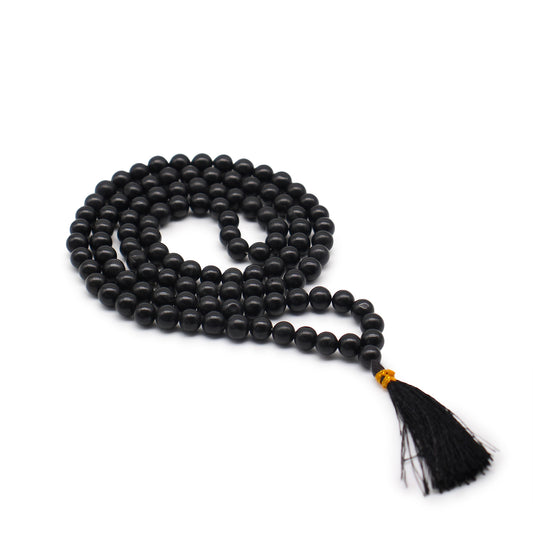 Black Agate Bead Mala 108