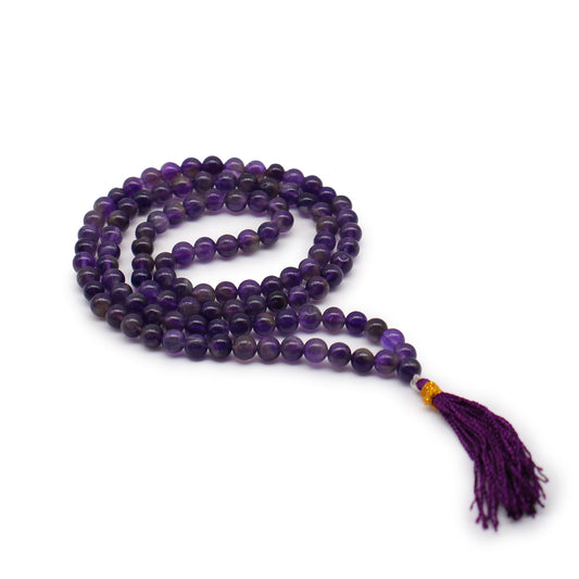 Amethyst Bead Mala 108