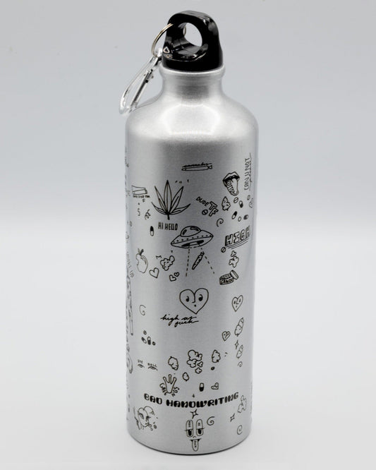 Doobie Doodle Water Bottle - Bad Handwriting