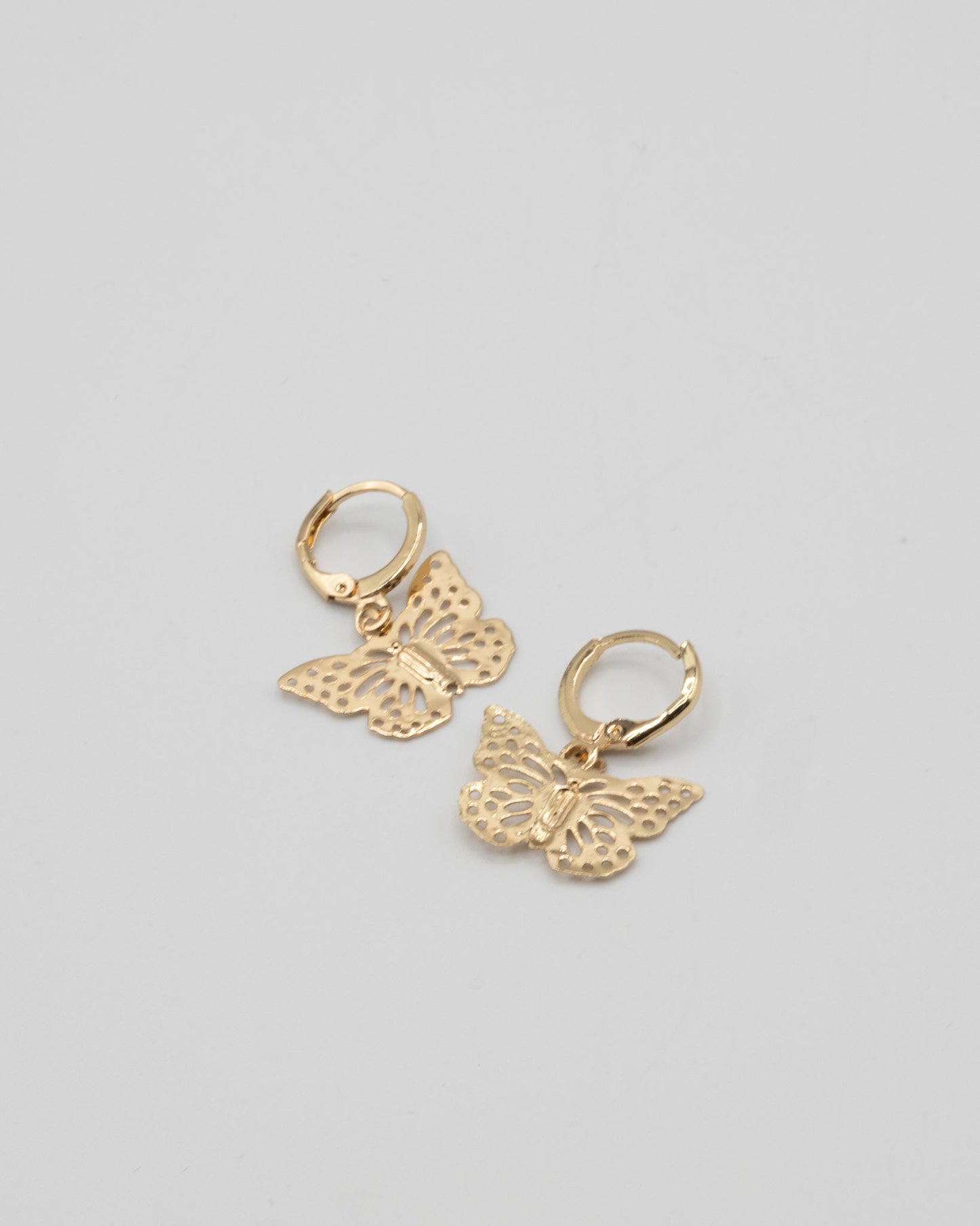 Butterfly Gold Earrings - Bad Handwriting