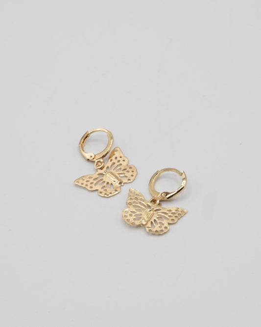 Butterfly Gold Earrings - Bad Handwriting