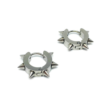 Spiked Mini-Hoop Earrings