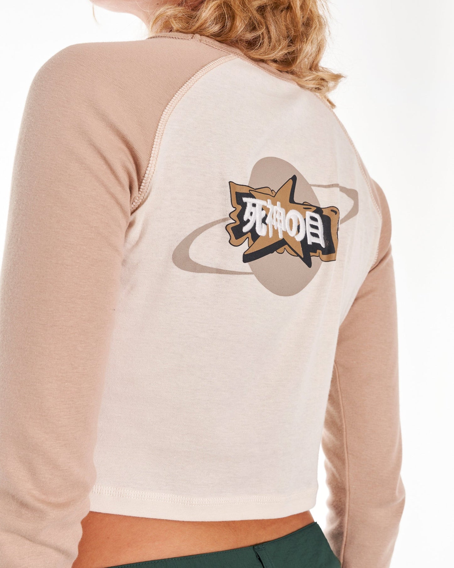 Cosmic Baby Graphic Long Sleeve Crop Top