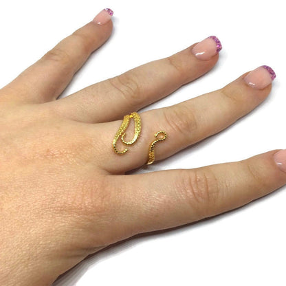 Octopus Tentacle Wraparound Ring