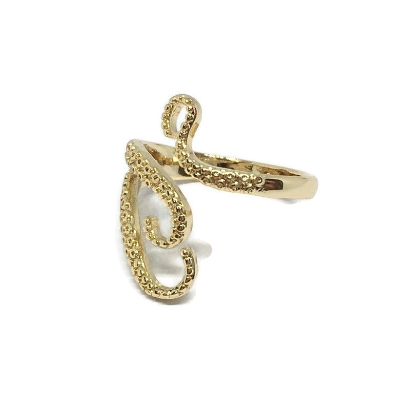 Octopus Tentacle Wraparound Ring