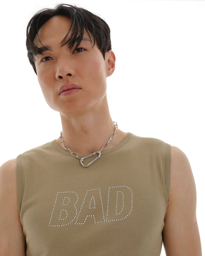 Cowboy Rhinestone Lattice Tank Top - Bad Handwriting