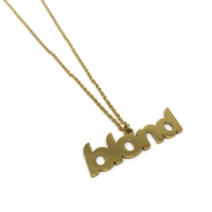 Blond Stainless Steel Necklace