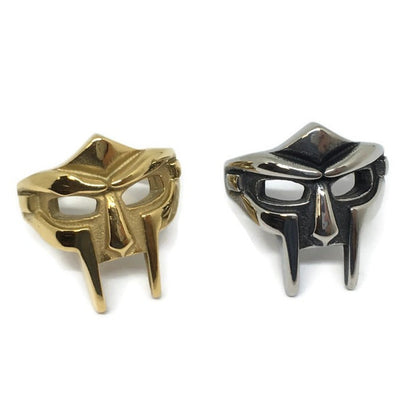 MF DOOM Steel Mask Ring