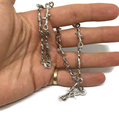 Barbed Wire Link Necklace