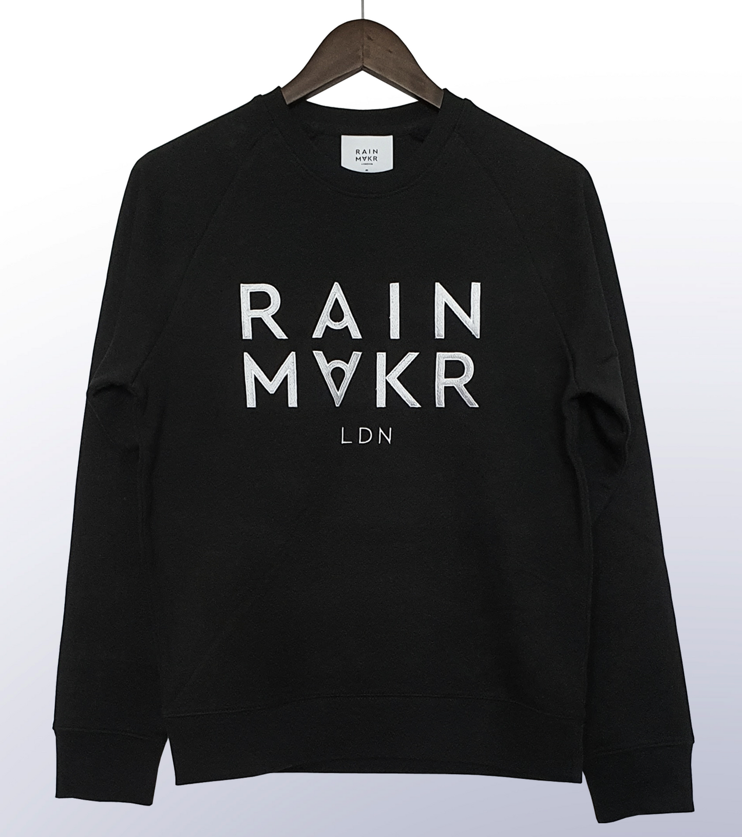 RAINMAKR LDN - FRONT PRINT - BLACK JUMPER