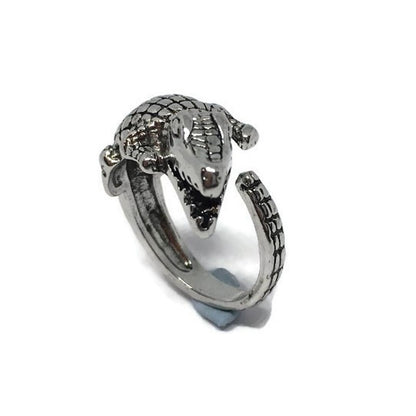 Crocodile Adjustable Band Ring