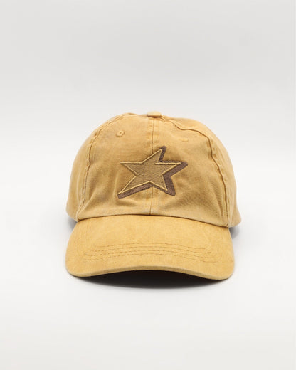 Star Gazer Cap With Graphic In Brown