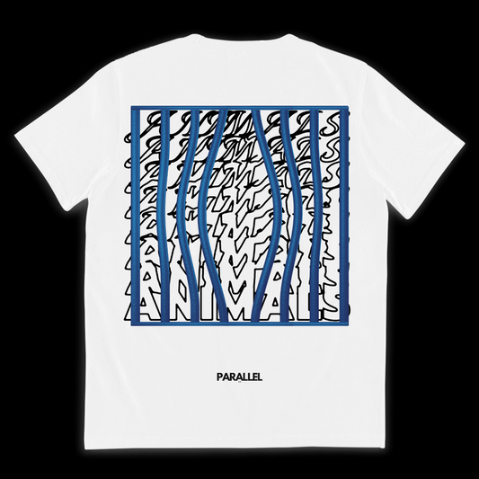 Caged Animals Tee - Blue