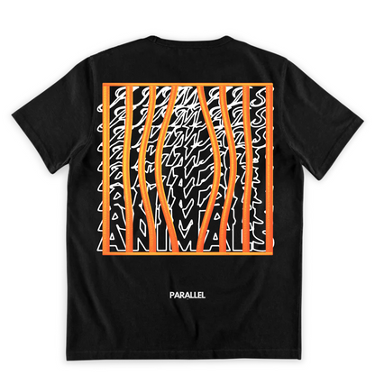 Caged Animals Tee - Orange