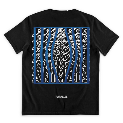 Caged Animals Tee - Blue