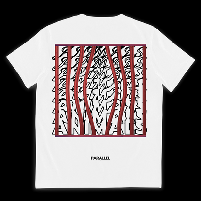 Caged Animals Tee - Red