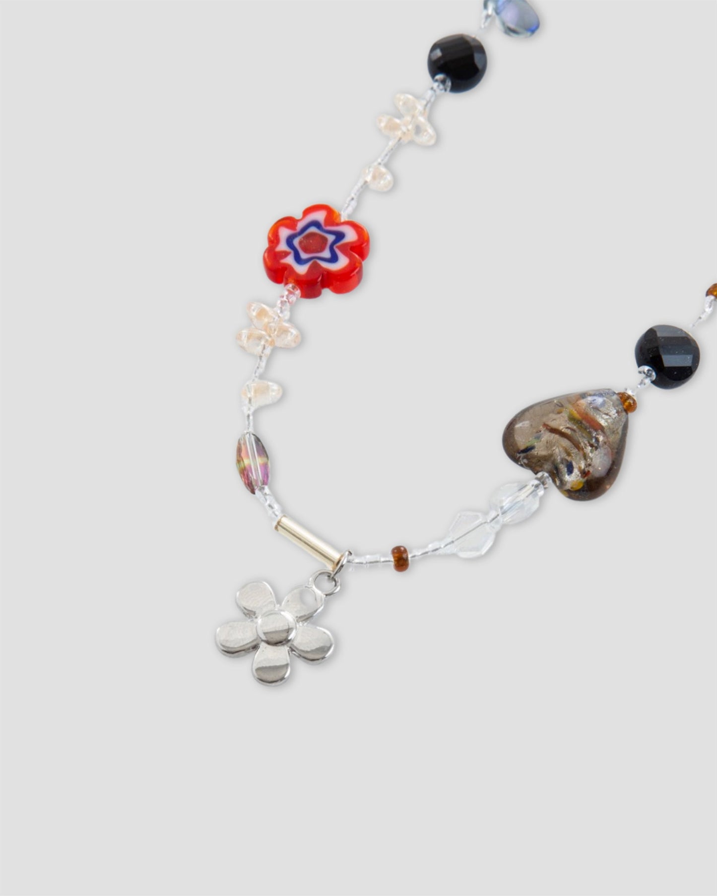 RUH Beaded Necklace With Charms In Multicolour