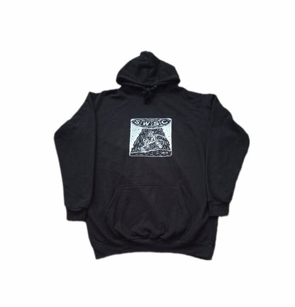 Black southwest skeleton pull over hoodie