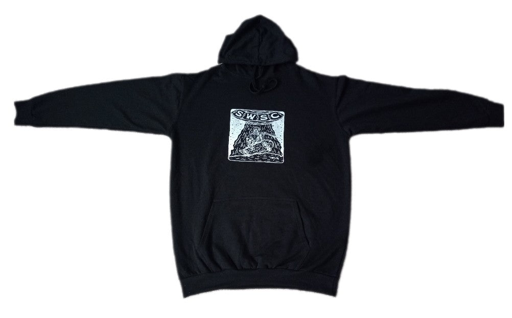 Black southwest skeleton pull over hoodie