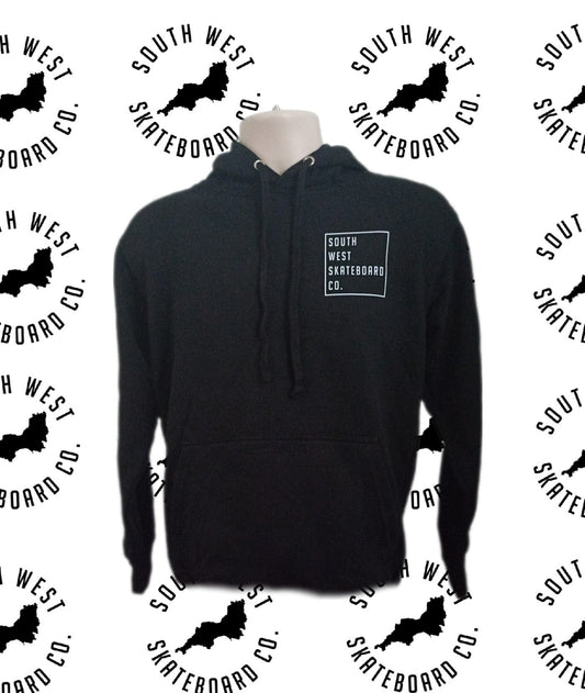 South West Skateboard Co. Pullover Hoody - black box logo.