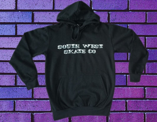 Black southwest skate co pullover hoodie