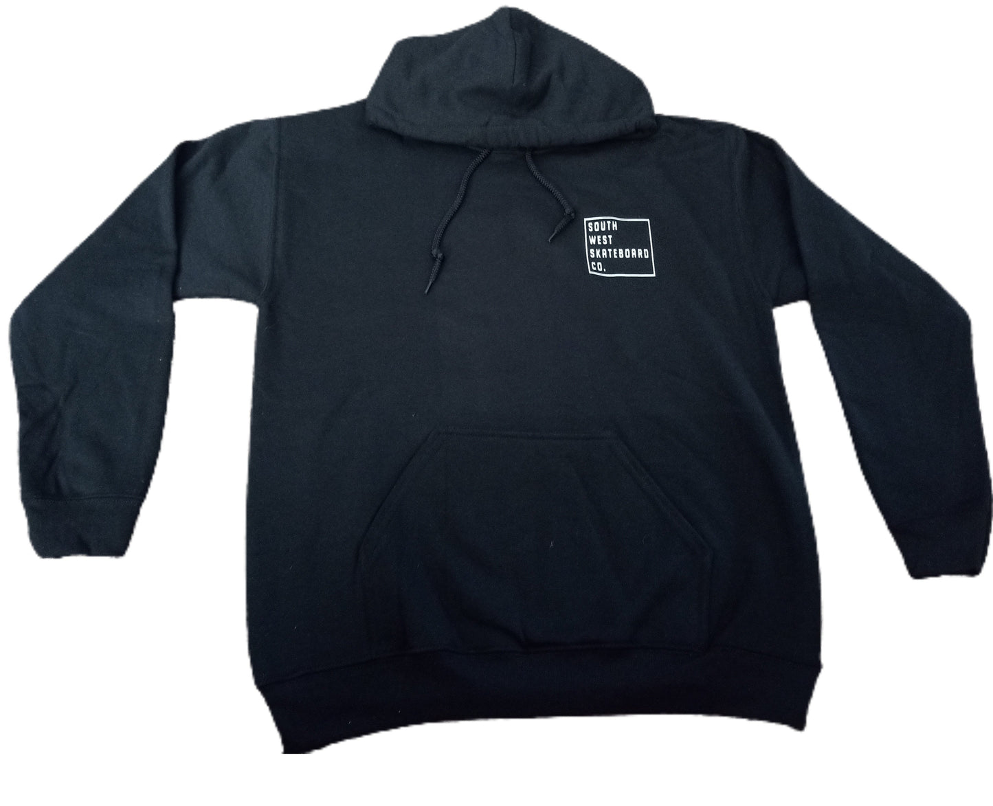South West Skateboard Co. Pullover Hoody - black box logo.