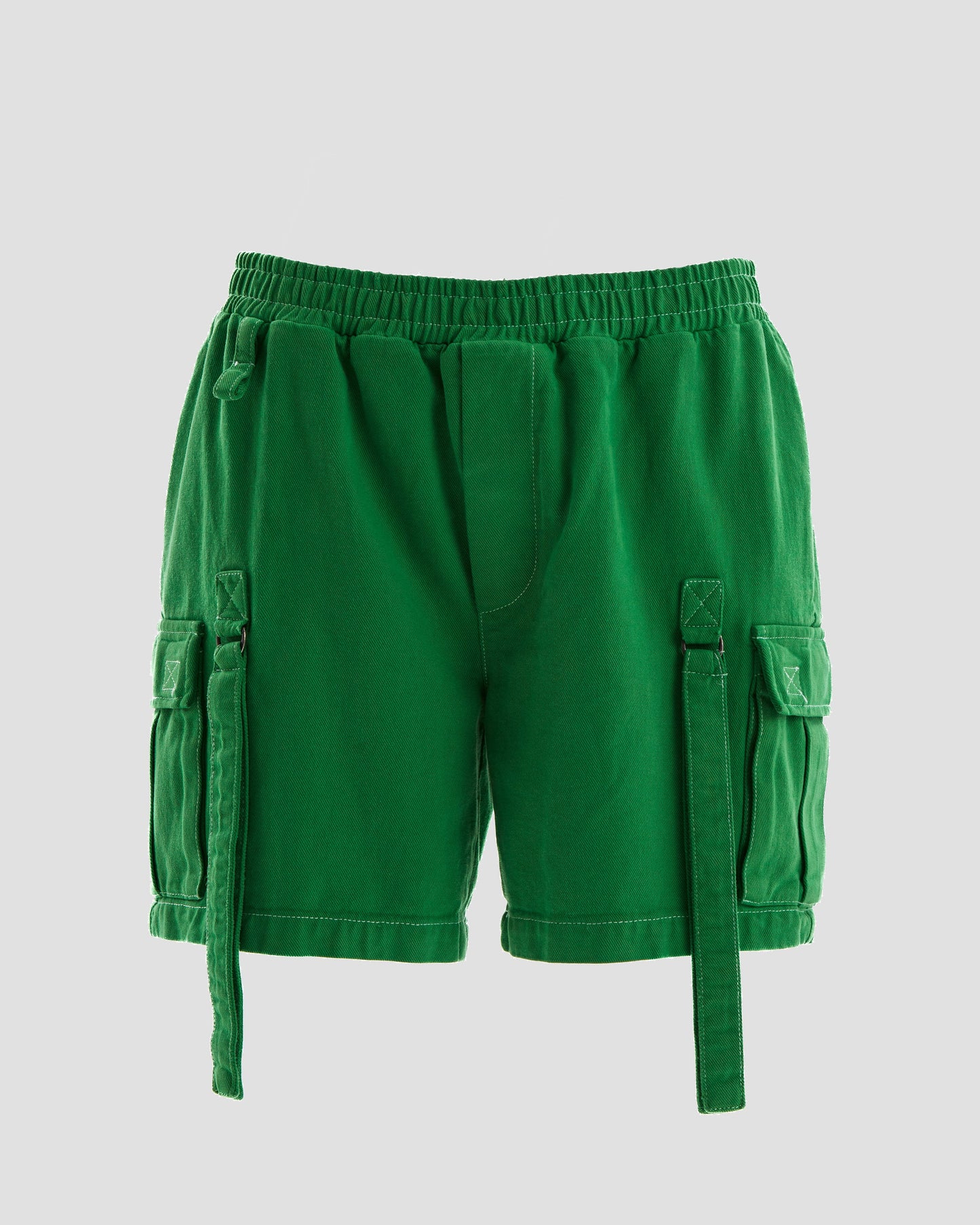 Clubland Co-Ord Technical Cargo Shorts in Green