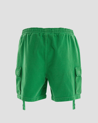 Clubland Co-Ord Technical Cargo Shorts in Green