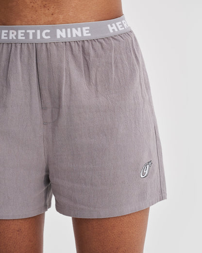 Unisex Boxer Shorts in Stone Grey