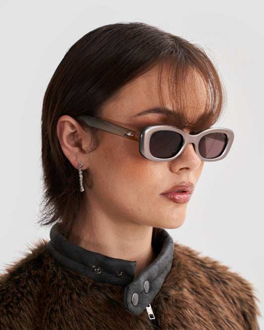 90s Grunge Square Sunglasses in Bronze