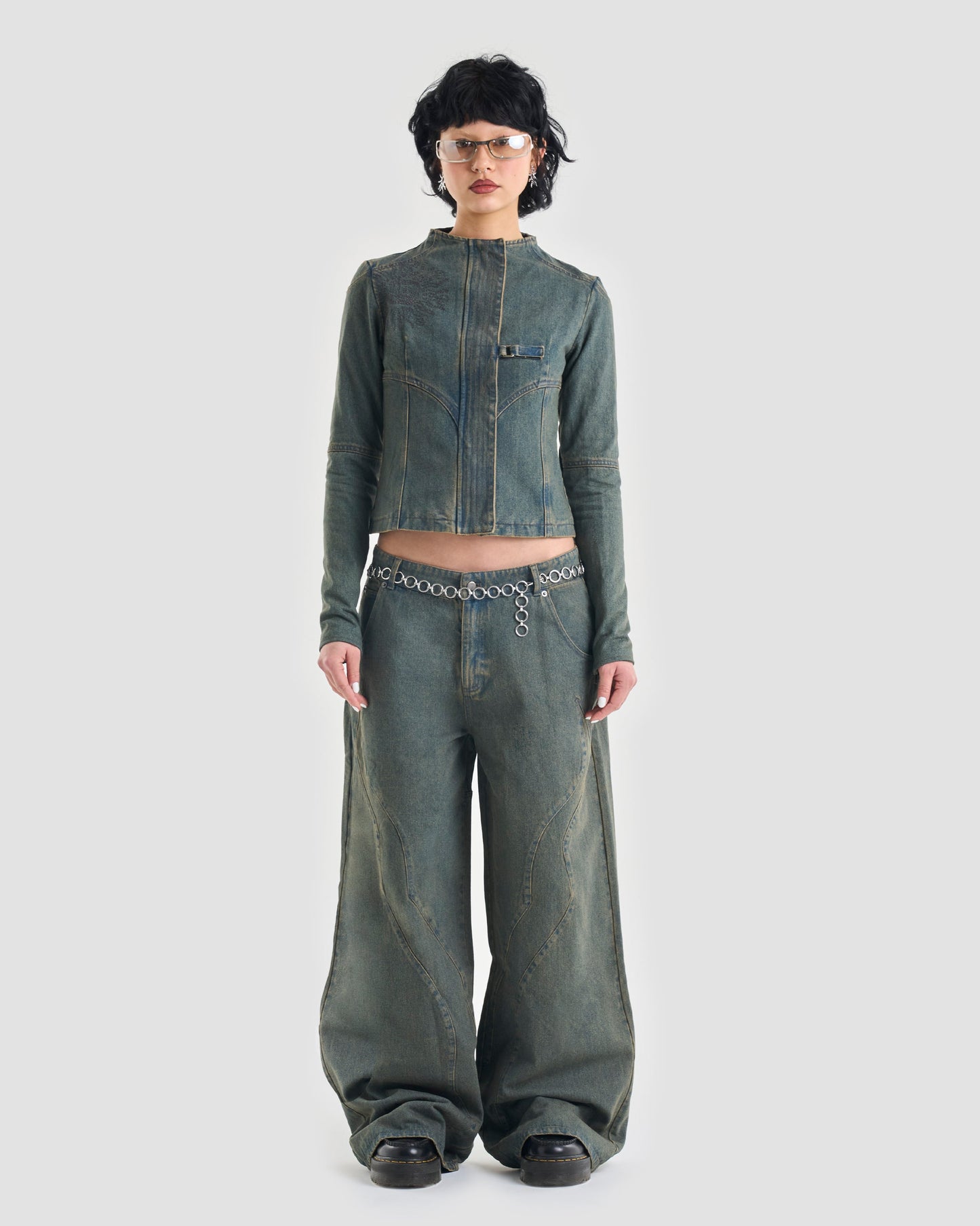 Fossilised Wide Leg Jeans