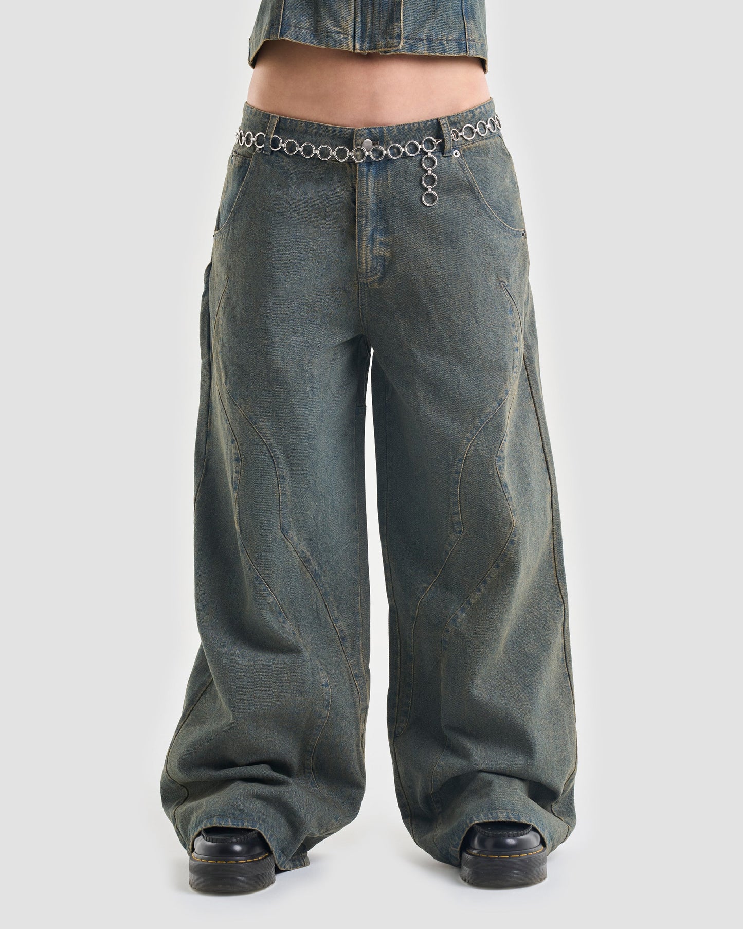 Fossilised Wide Leg Jeans