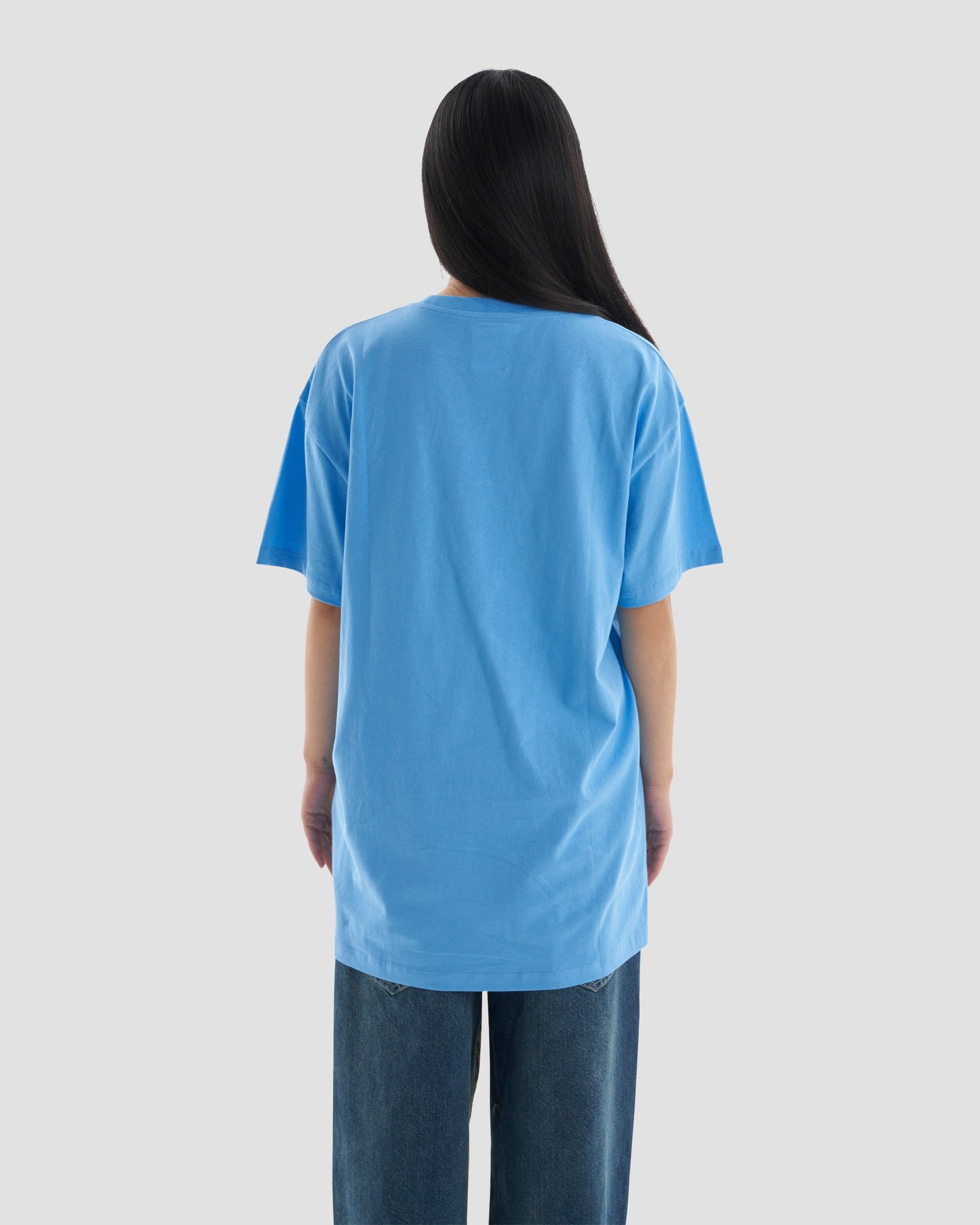 Nostalgia Graphic Oversized T-Shirt in Blue