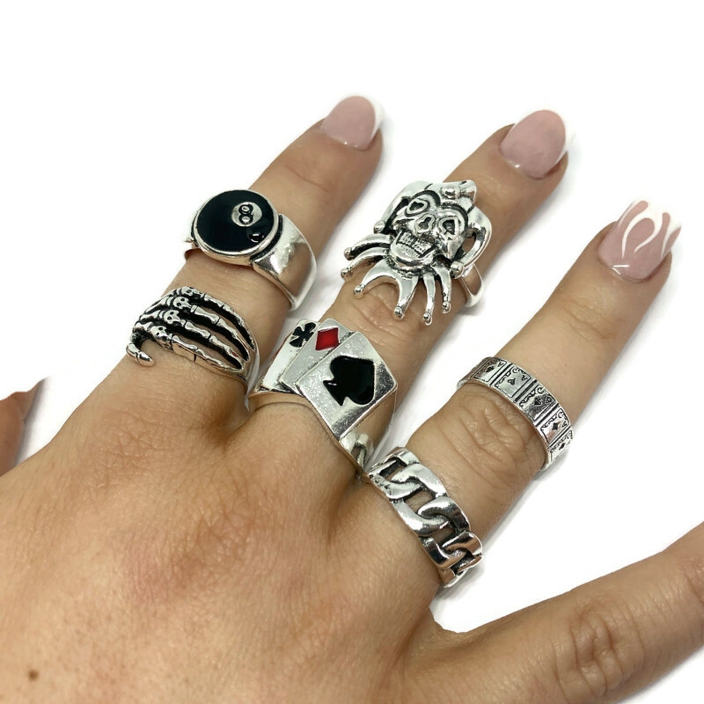 6 Piece Jester Ring Set