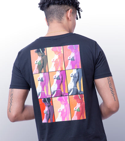 BLOCK PARTY - BACK PRINT - BLACK T-SHIRT