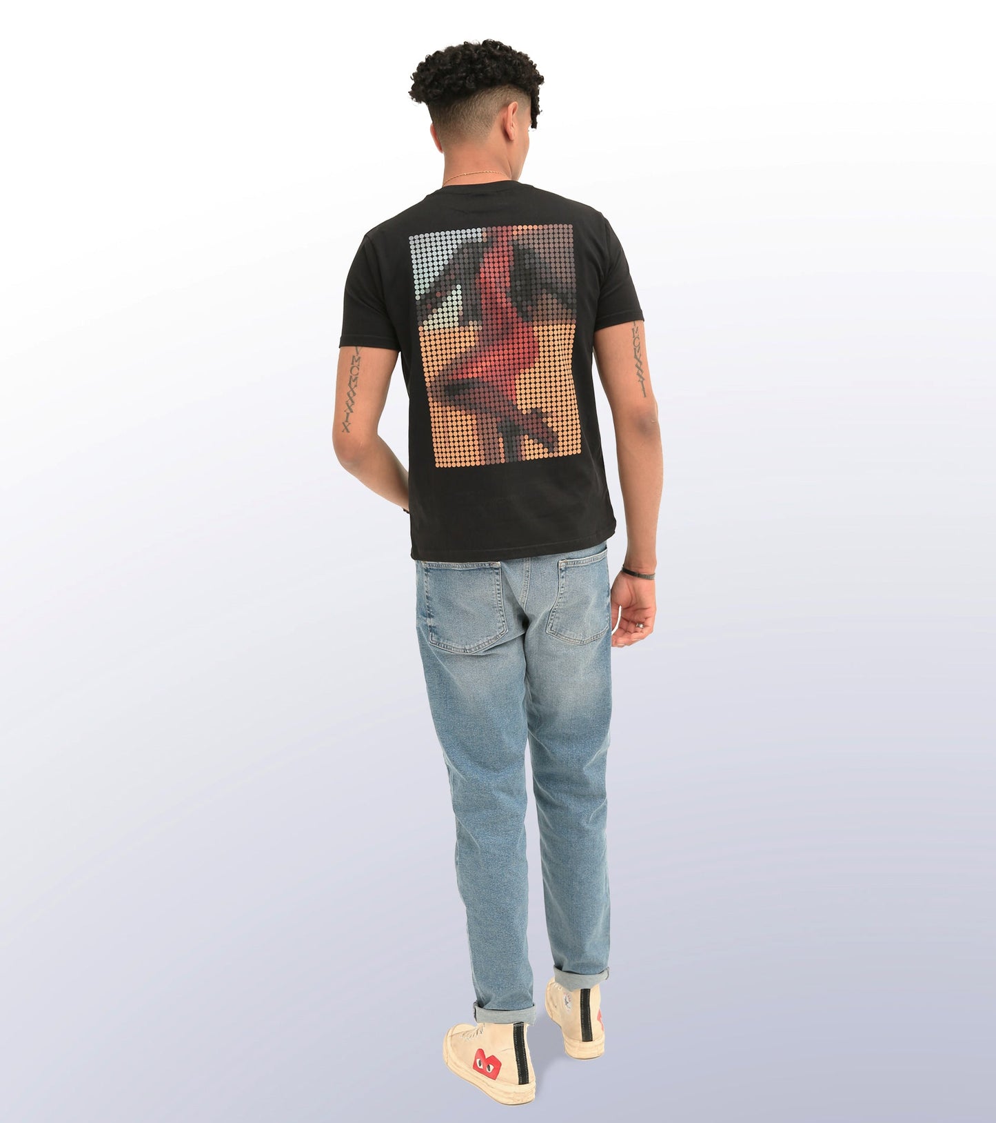 CONNECT THE THOT - BACK PRINT - BLACK T-SHIRT