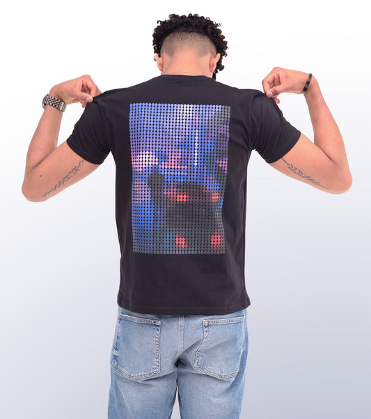 MIAMI VICE - BACK PRINT - BLACK T-SHIRT