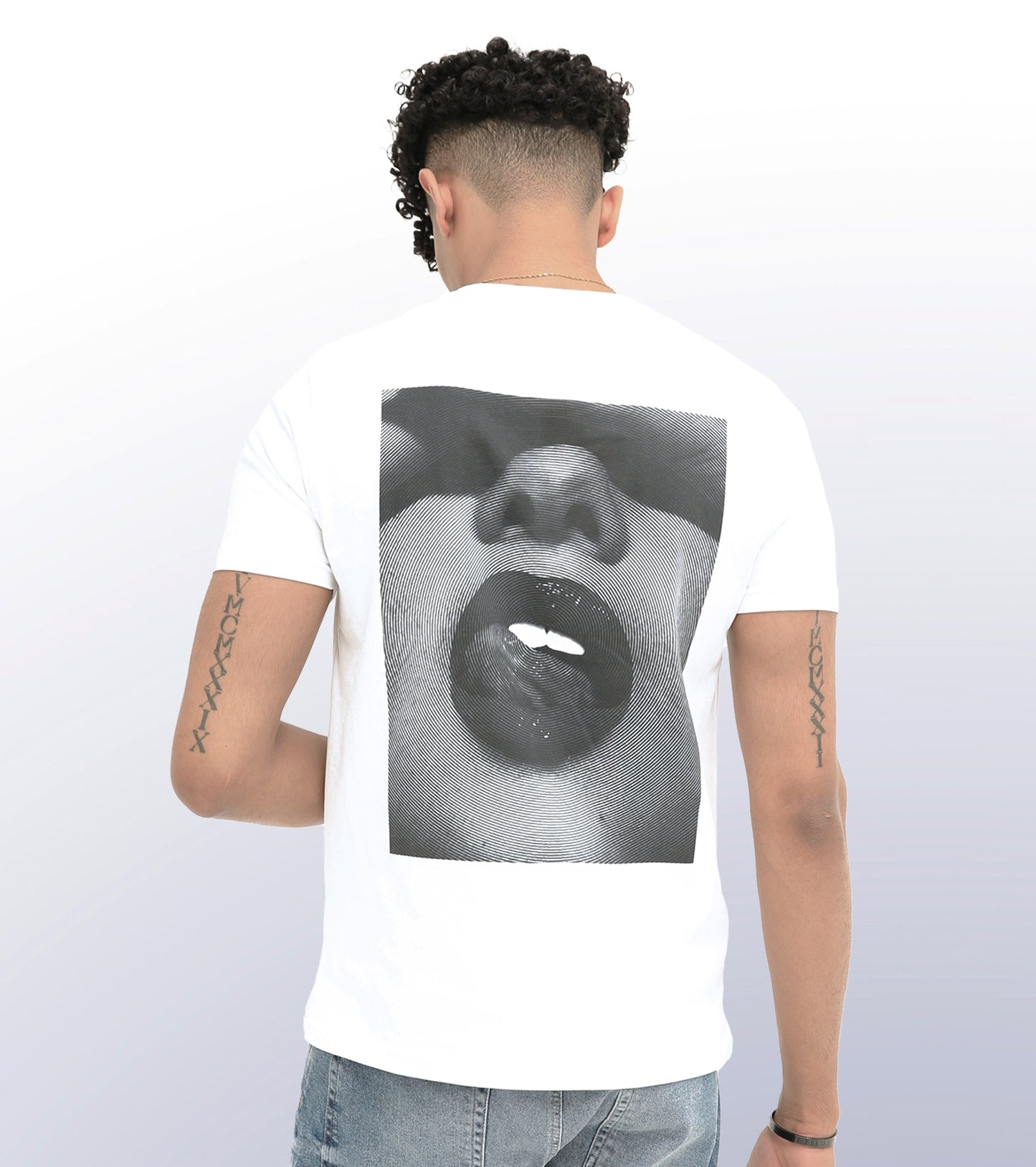 LIPPY KAHYAYYY - BACK PRINT - WHITE T-SHIRT