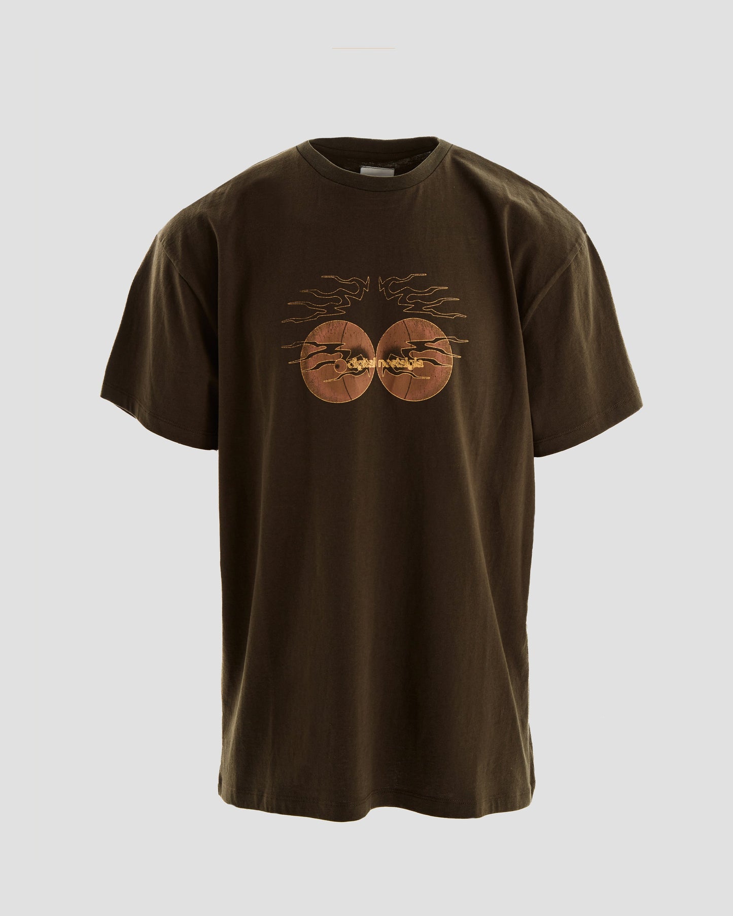 Nostalgia Graphic Oversized T-Shirt in Brown