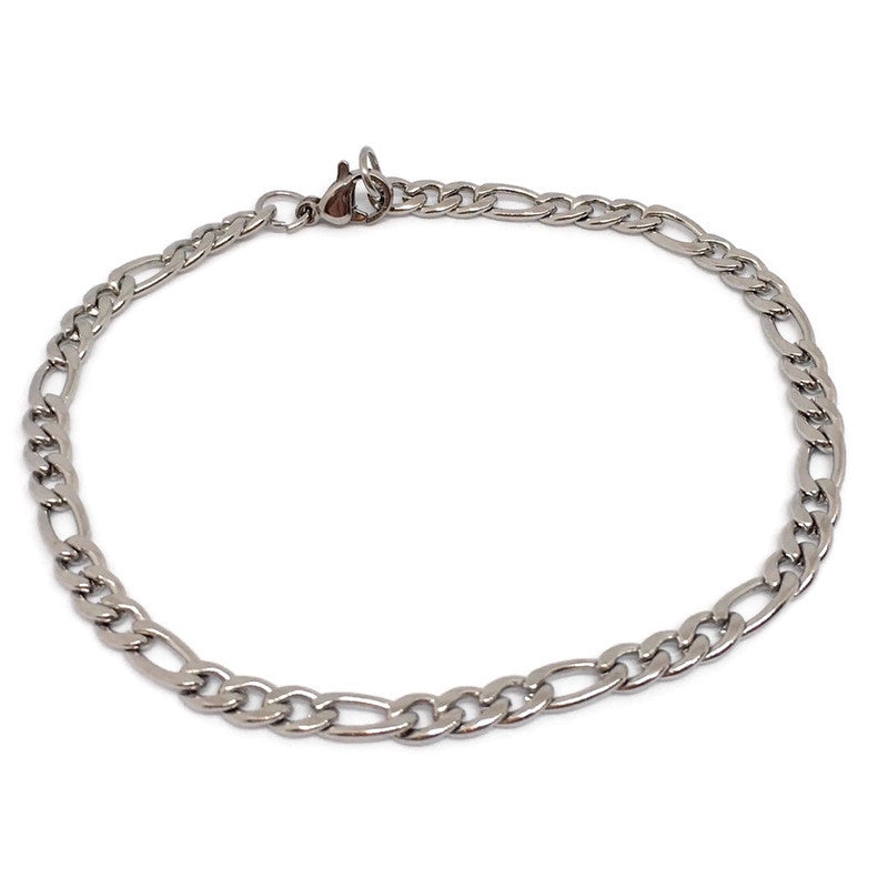 Figaro Chain Link Bracelet