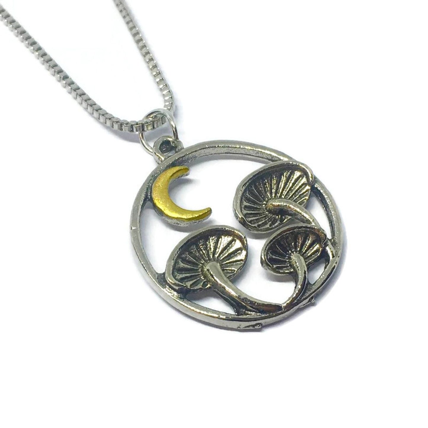 Magic Mushroom Coin Necklace