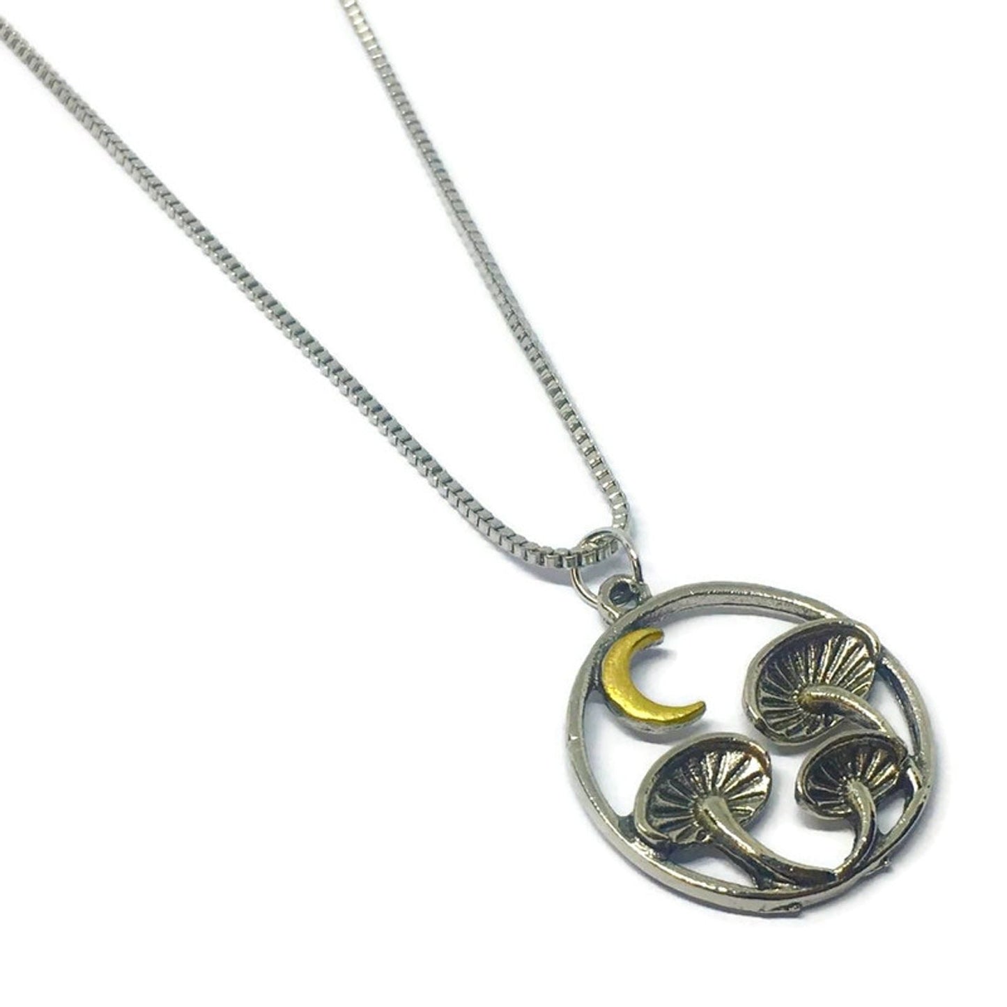 Magic Mushroom Coin Necklace