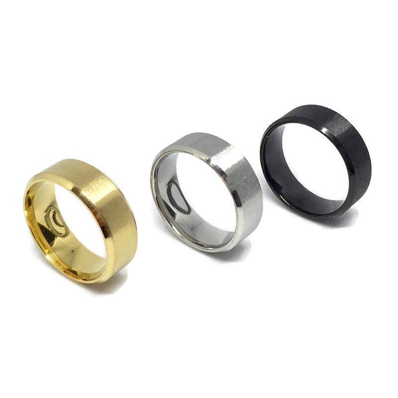 Stainless Steel Plain Band Ring