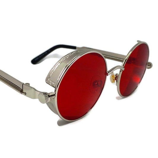 Framed Red x Silver Sunglasses