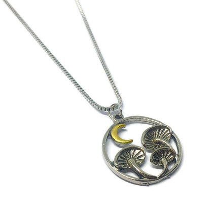 Magic Mushroom Coin Necklace