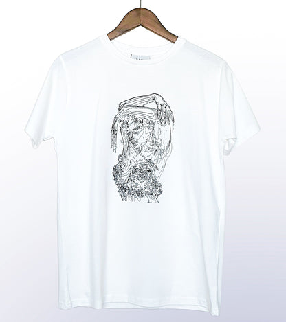 RAIN SHOWER - FRONT PRINT - WHITE T-SHIRT