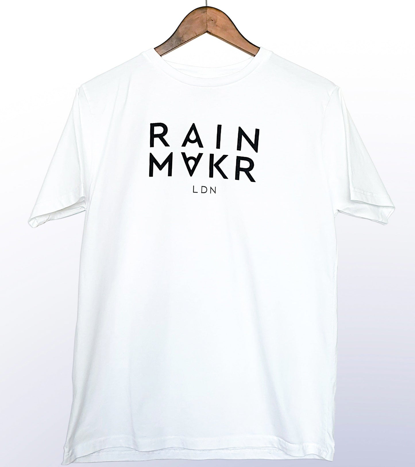 RAINMAKR LDN - FRONT PRINT - WHITE T-SHIRT