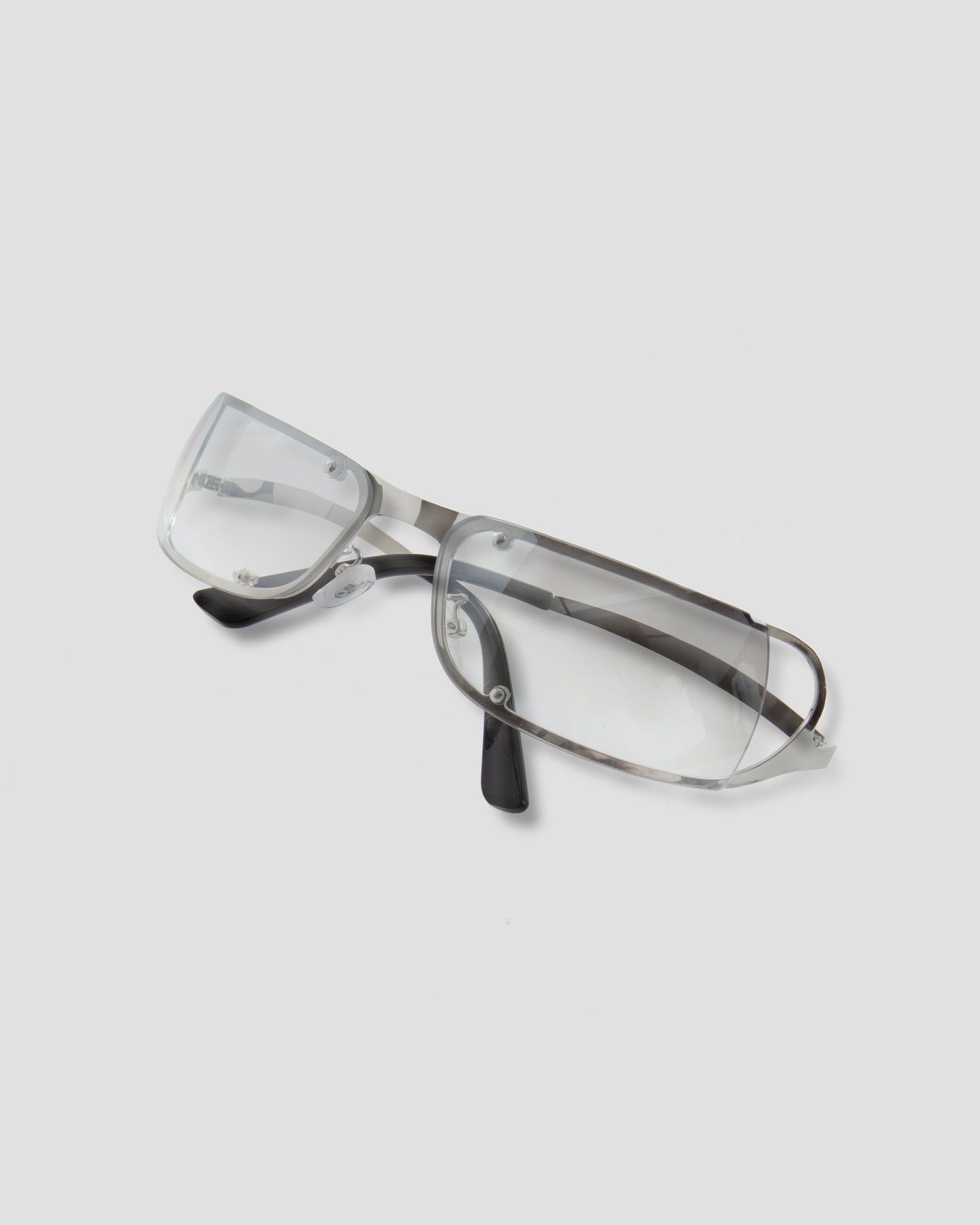 53X Oval Mirror Sunglasses In Grey